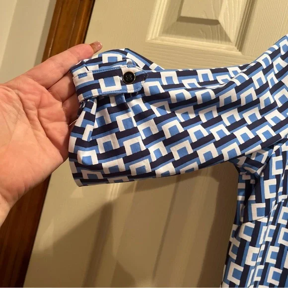 J. McLaughlin Blue and White Midi Dress - Picture 9 of 11